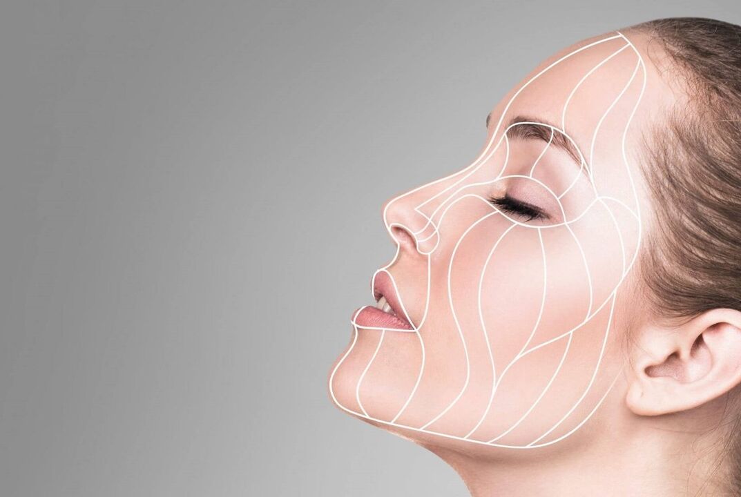 facial massage line for skin rejuvenation
