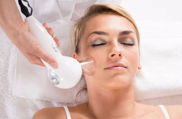 The vacuum massage procedure will help cleanse your facial skin and smooth wrinkles